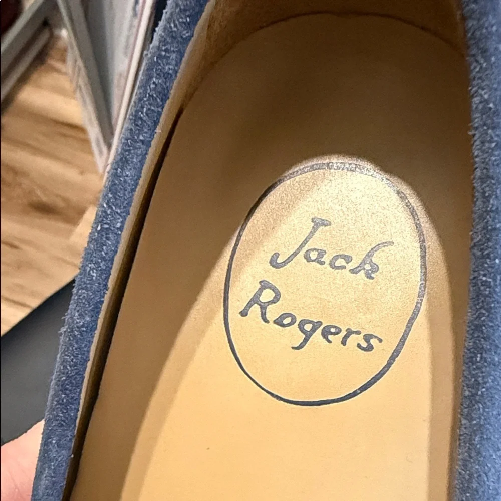 Jack‎ Rogers Men's Blue Suede Loafer Slip on Shoe - Size 7